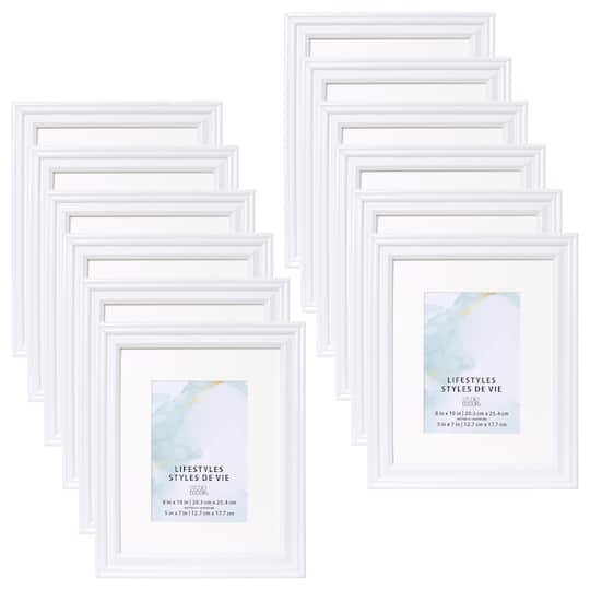 12 Pack: White 5" x 7" Frame with Mat, Lifestyles™ by Studio Décor®